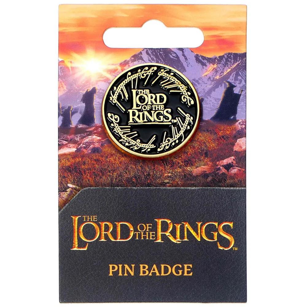 Pin com o logótipo de O Senhor dos Anéis em liga de zinco