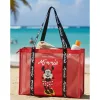 Leva toalhas e brinquedos de areia na Bolsa de Praia em Rede Minnie Disney de 69 cm. Prática para a piscina e o verão. Descobre já na loja!