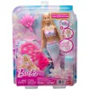 Barbie sereia da Mattel que faz bolhas de sabão com a barbatana. Inclui solução e bandeja