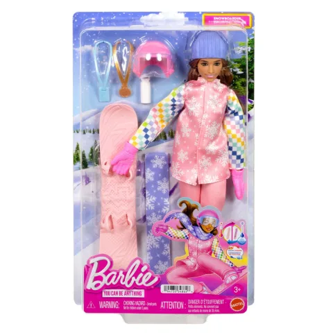Barbie snowboarder da Mattel com casaco