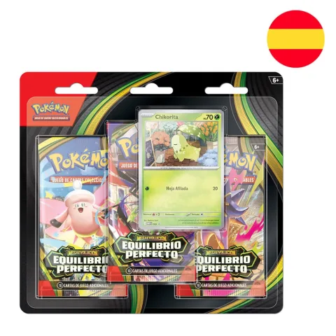 Blister Pokémon Equilibrio Perfecto em espanhol com 3 boosters