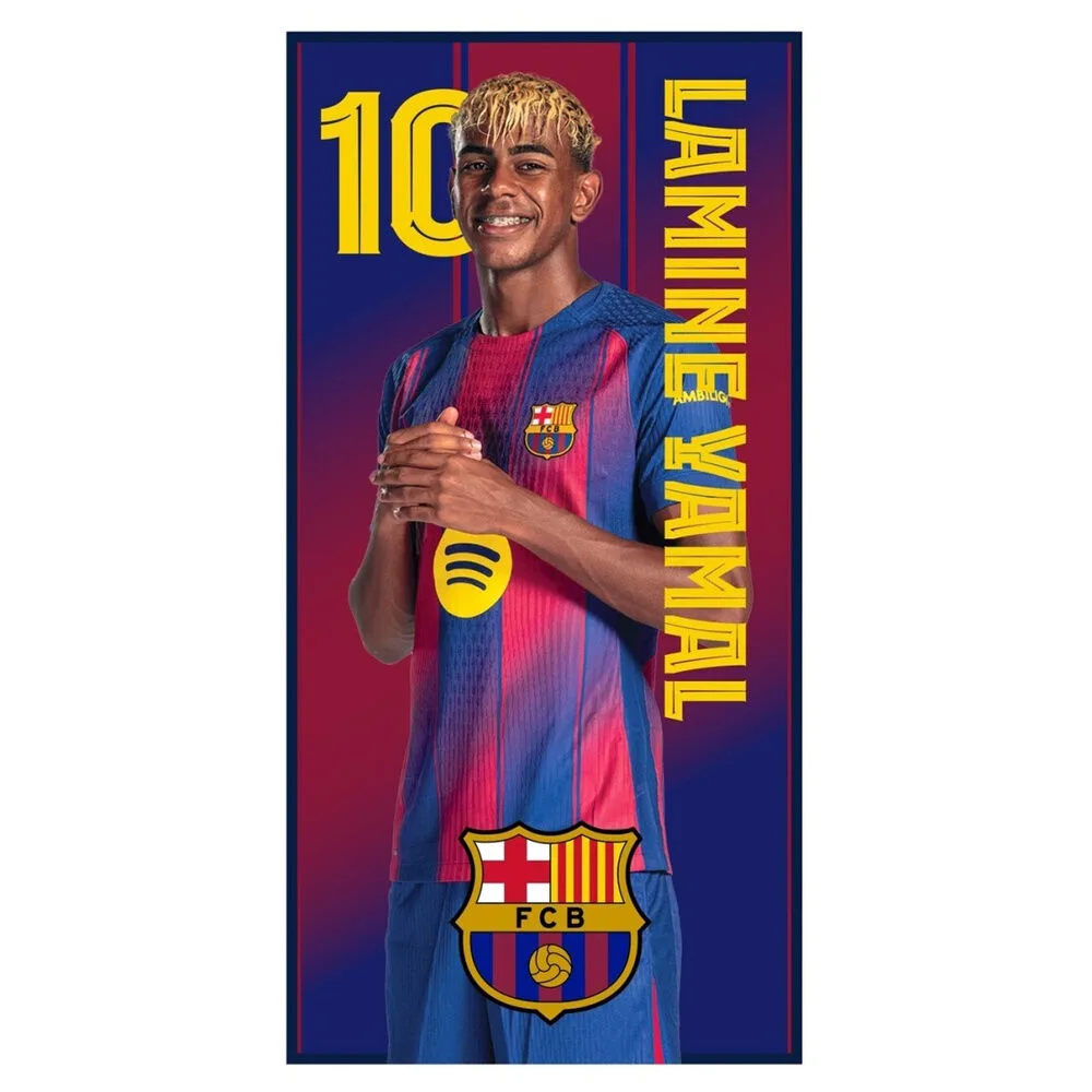 Mostra a tua paixão culé com a toalha de microfibra Lamine Yamal FC Barcelona