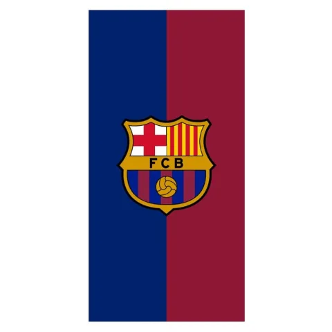 Toalha de Microfibra FC Barcelona de 70 x 140 cm em 100% poliéster