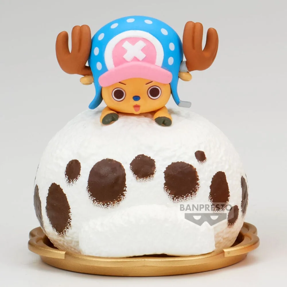numa mini figura de One Piece com 5 cm da Banpresto. O médico dos Chapéus de Palha para a tua secretária. Descobre!