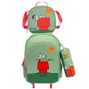 Conjunto escolar Snoopy Peanuts com trolley extraível