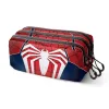 Estojo Triplo do Homem-Aranha Marvel com três compartimentos para lápis