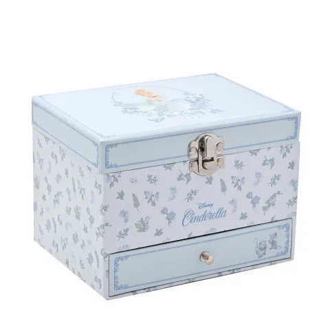 Guarda as tuas joias no Guarda-Joias Musical Cinderela Princesas Disney da Widdop & Co. Motivo floral