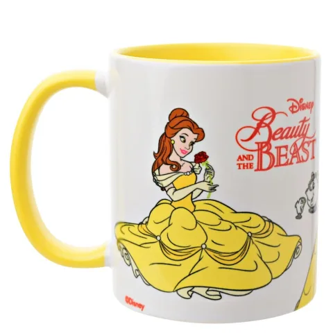 Caneca de cerâmica com 325 ml da Bela de A Bela e o Monstro