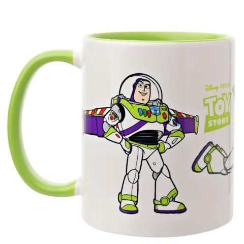 Começa o dia com o Buzz Lightyear: caneca de cerâmica de Toy Story com 325 ml