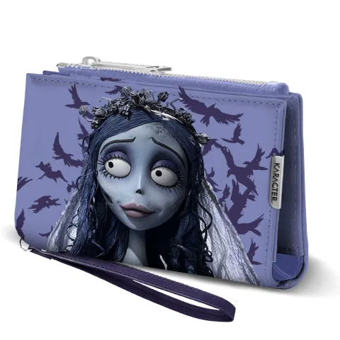 Carteira A Noiva Cadáver inspirada no filme de Tim Burton: compacta