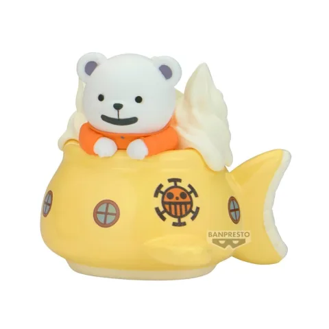 Bepo dos Piratas Heart em mini figura Paldolce de One Piece com 6 cm