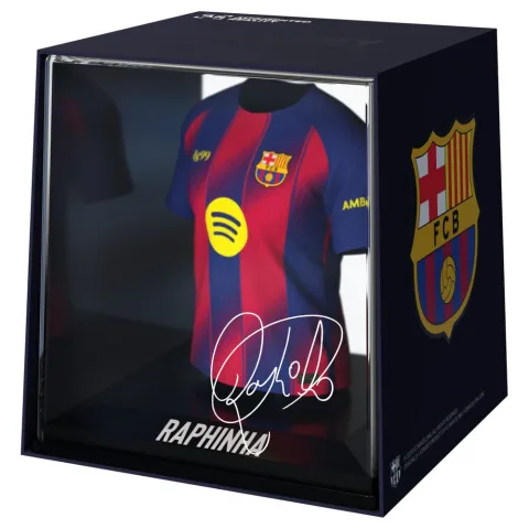 Descobre a mini camisola de Raphinha do FC Barcelona