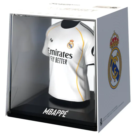 Descobre a mini camisola de Mbappé do Real Madrid
