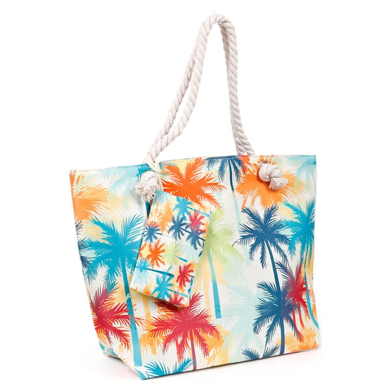 Prepara os dias de sol com a bolsa de praia Palmeiras