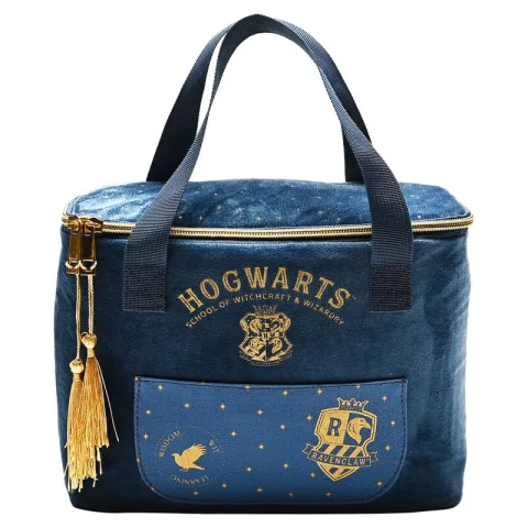 Lancheira Ravenclaw Harry Potter em veludo azul
