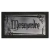 Placa espelho Marca Negra Dark Arts Harry Potter em madeira brilhante