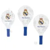 Conjunto de Raquetes de Praia Real Madrid em madeira com bola incluída. Diversão garantida na areia