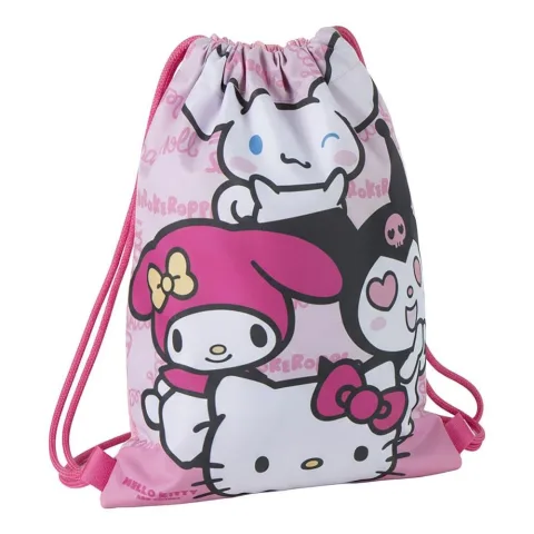 Saco de cordões Hello Kitty and Friends de 33 cm