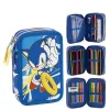 Estojo triplo do Sonic com 12