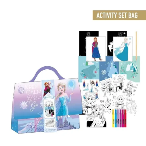 Pinta as aventuras de Frozen com a Bolsa com Conjunto para Colorir Frozen Disney da Cerdá. Criativa e fácil de levar para todo o lado. Descobre já!