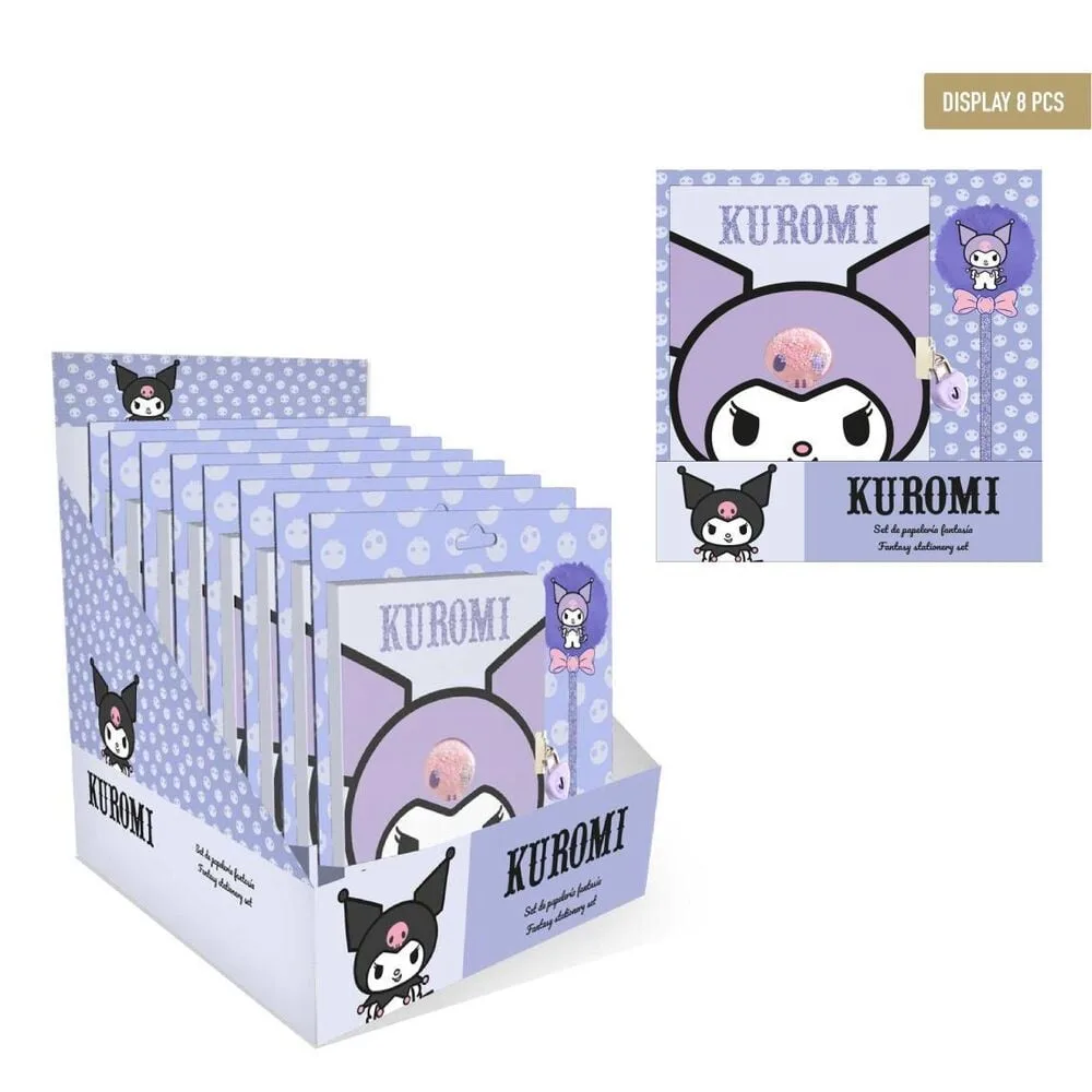 Diário com esferográfica da Kuromi