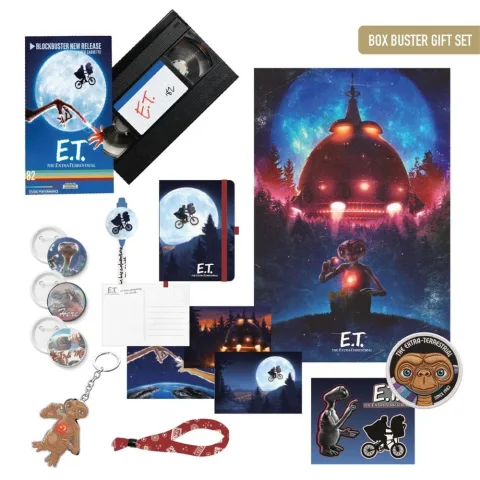 Oferece cinema clássico com o conjunto de oferta E.T. O Extraterrestre da Cerdá. Embalagem de 13