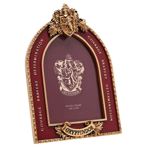 Moldura Gryffindor Harry Potter para fotos de 10 x 15 cm. Mostra as tuas memórias com o orgulho da casa do leão de Hogwarts. Descobre já esta moldura!