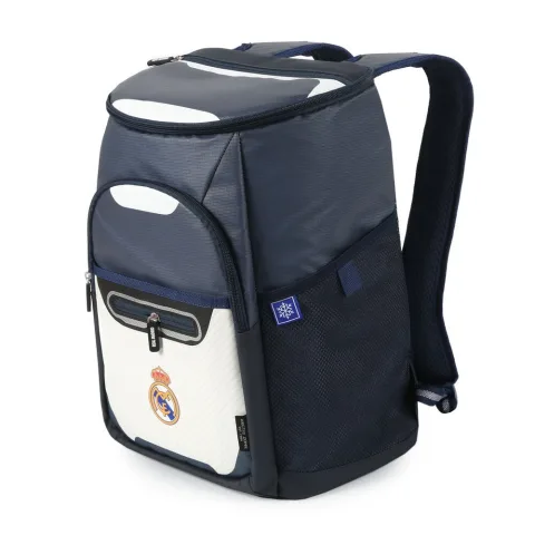 Mochila térmica para alimentos Real Madrid em ripstop com revestimento de TPE. Prática para piqueniques