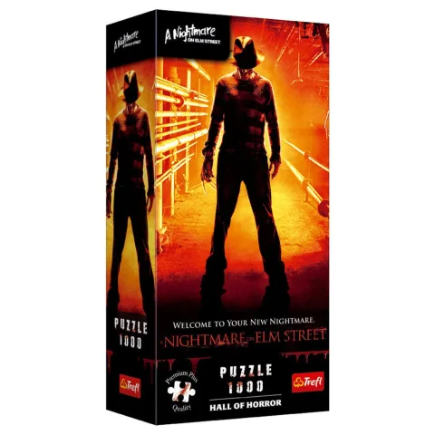 Pesadelo em Elm Street em formato puzzle: 1000 peças da linha Premium da Trefl