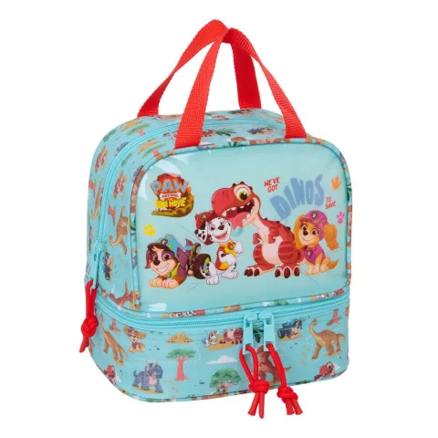 Dino Rescue em hora de lanche! Lancheira da Paw Patrol com compartimento extra na base