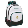 Precisas de espaço? Mochila adaptável Real Madrid 26/27 de 42 cm com dois compartimentos grandes e bolso para garrafa. Ideal para a escola. Descobre!