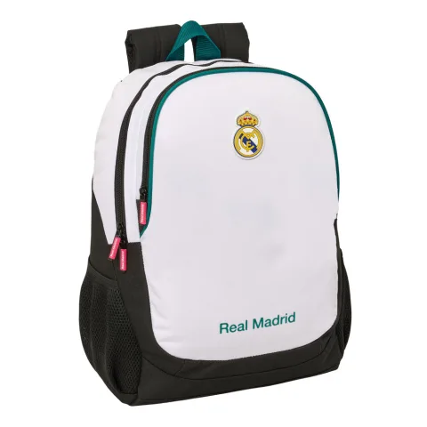 Mochila adaptável Real Madrid 26/27 de 44 cm com dois compartimentos grandes