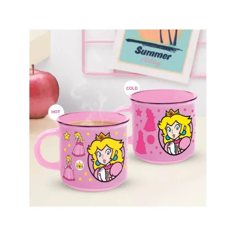 Caneca mágica da Princesa Peach com 350 ml