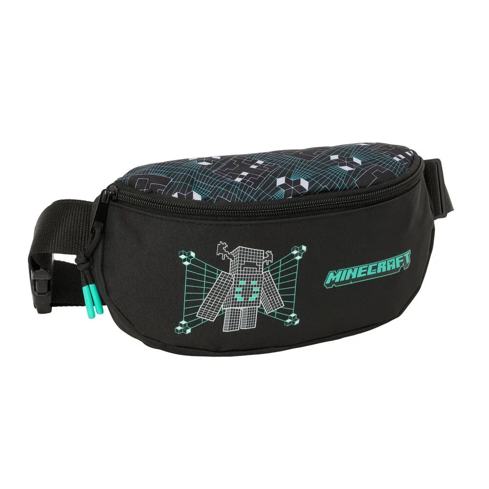 Passeia de mãos livres com a Bolsa de Cintura Minecraft Screen: compartimento grande com fecho de correr e cintas ajustáveis. Encontra-a na Loja!