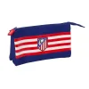 Estojo do Atlético de Madrid com 3 compartimentos e fecho
