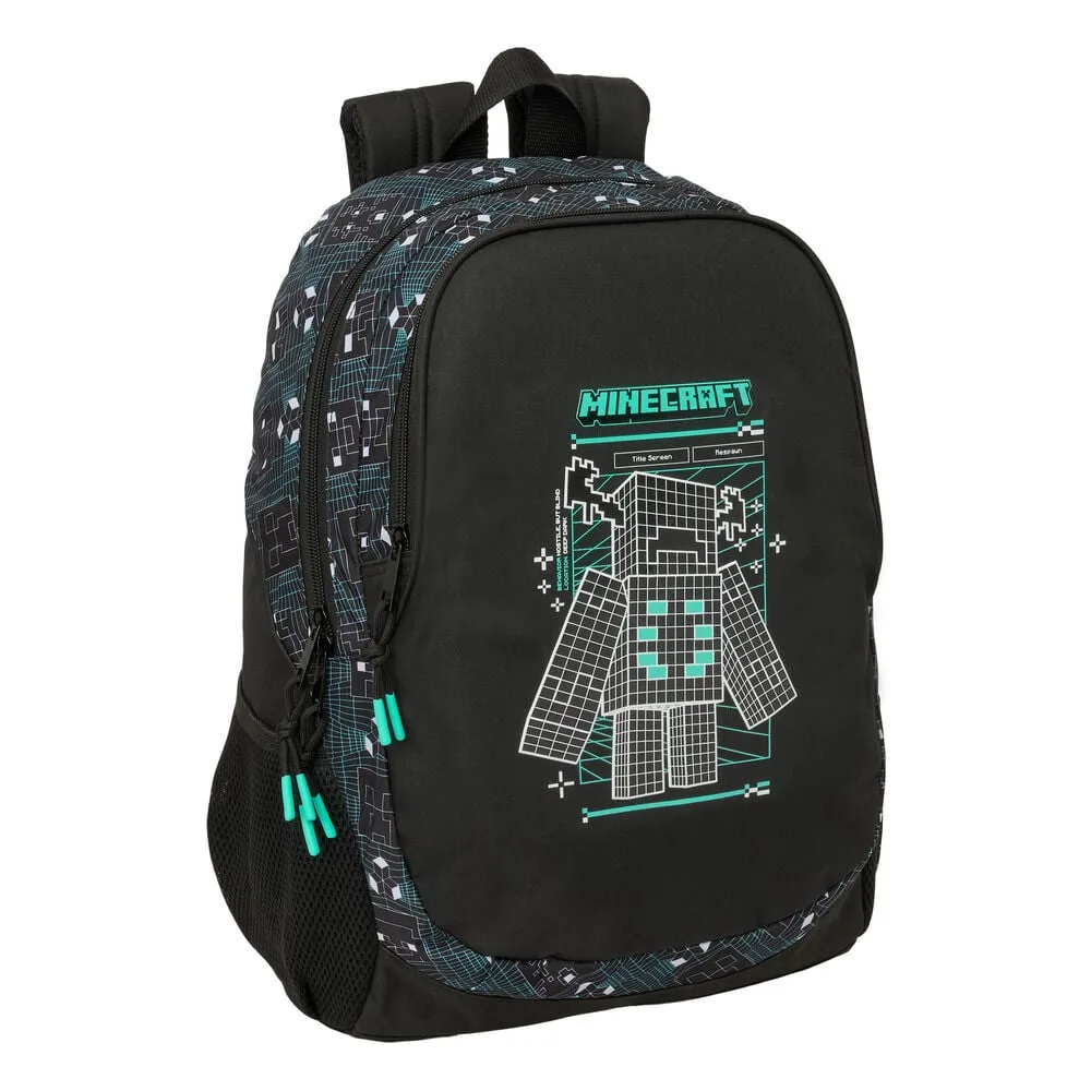 Mochila Minecraft Screen de 44 cm com dois compartimentos grandes
