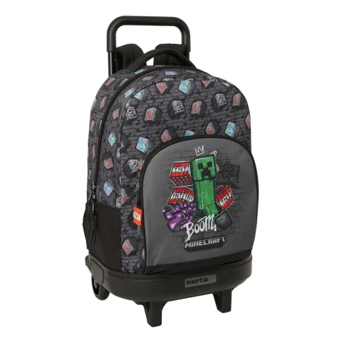Trolley Minecraft Graffiti 45 cm com mochila extraível e lavável