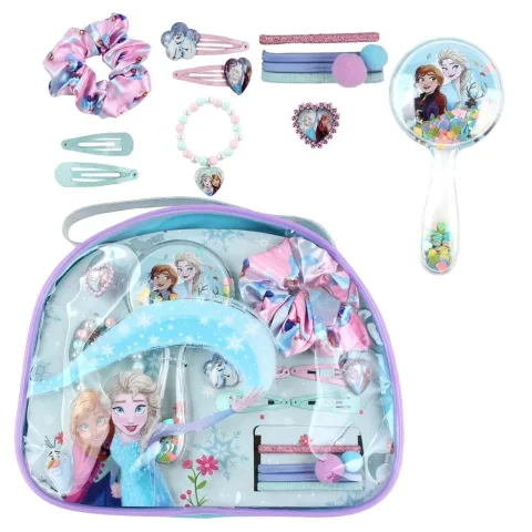 Organiza a rotina de beleza com o Conjunto Nécessaire de Beleza Frozen Disney da Cerdá. Leve