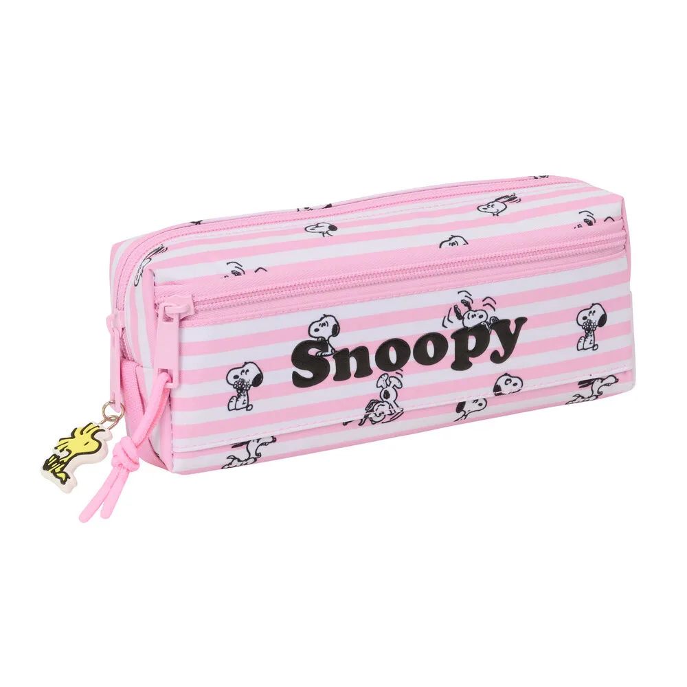 Estojo triplo do Snoopy da Safta