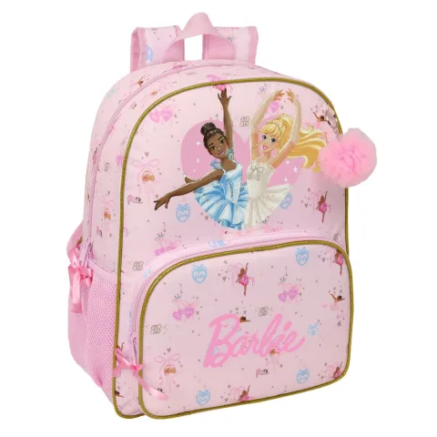 Leva a elegância do ballet para a escola com a Mochila Ballet Barbie 42 cm da Safta. Adaptável a carro porta-mochilas