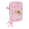 O Estojo Triplo Ballet Barbie da Safta vem com 37 peças: lápis