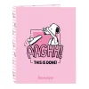 Dossiê A4 de 4 argolas do Snoopy da Safta