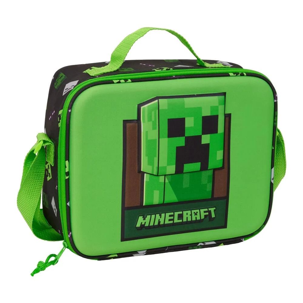 Bolsa de lanche de Minecraft com interior em alumínio