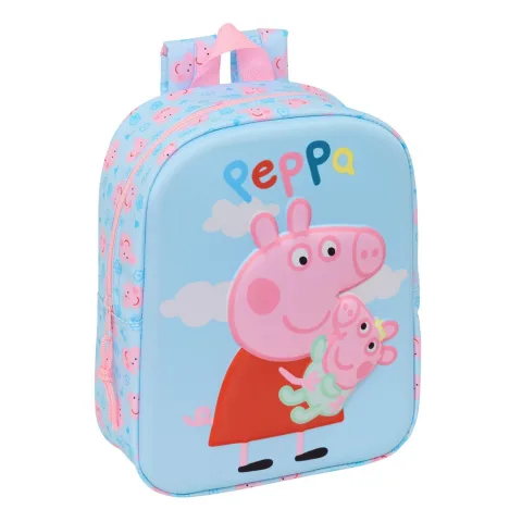 Mochila 3D Peppa Pig de 27 cm