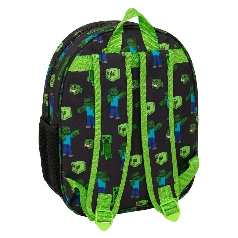 alças acolchoadas e bolso lateral para garrafa. 33 cm de pura aventura para a escola e os passeios.