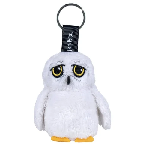 Porta-chaves de peluche Hedwig de Harry Potter com 10 cm. Leve e fofo