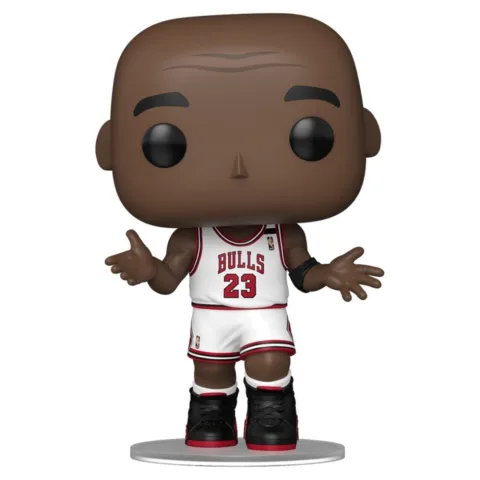 O famoso Shrug de 1992 em Figura Funko POP! de Michael Jordan com as cores dos Chicago Bulls. Vinil e caixa de oferta para fãs da NBA. Descobre este momento!