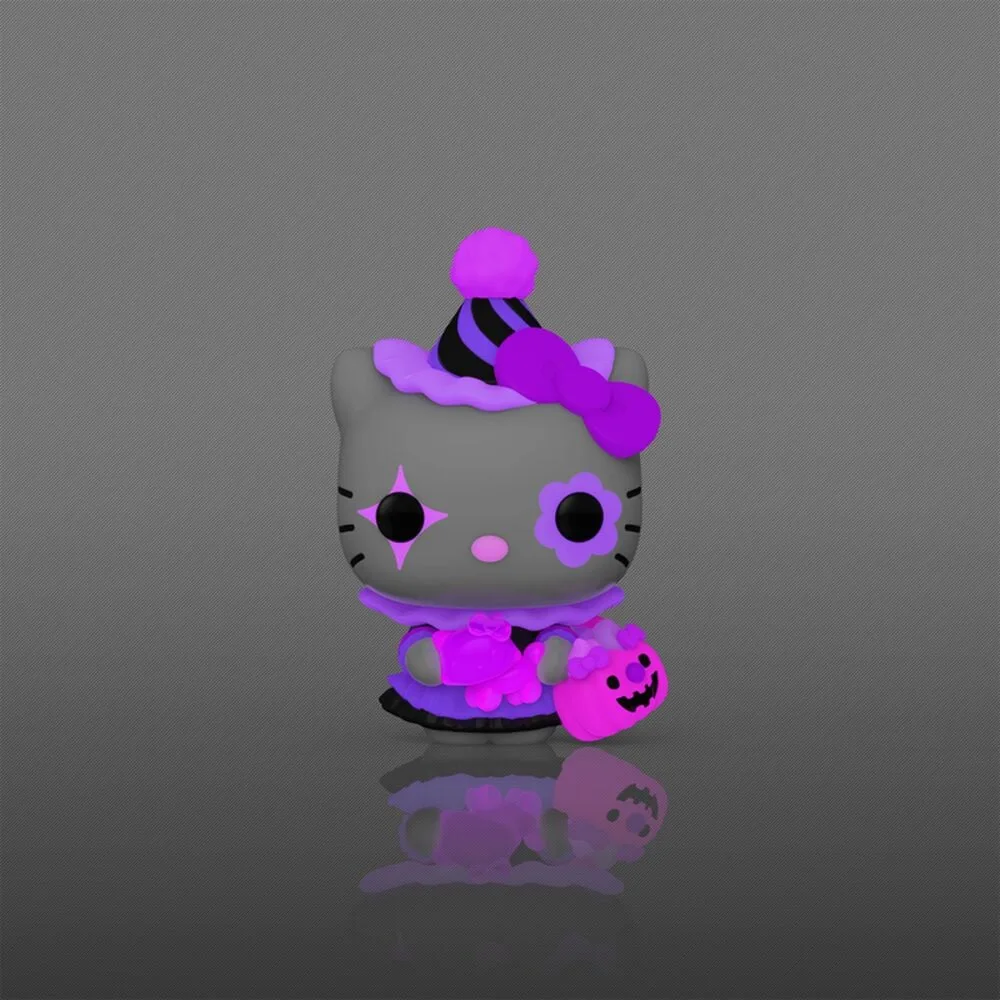 na figura Funko POP! Spooky Glow de vinil com caixa de oferta. Charme assustador para fãs da Sanrio. Explora já!