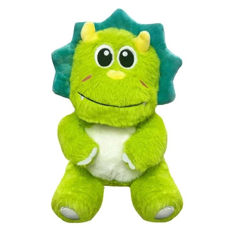 Peluche dinossauro Triceratops com cerca de 38 cm