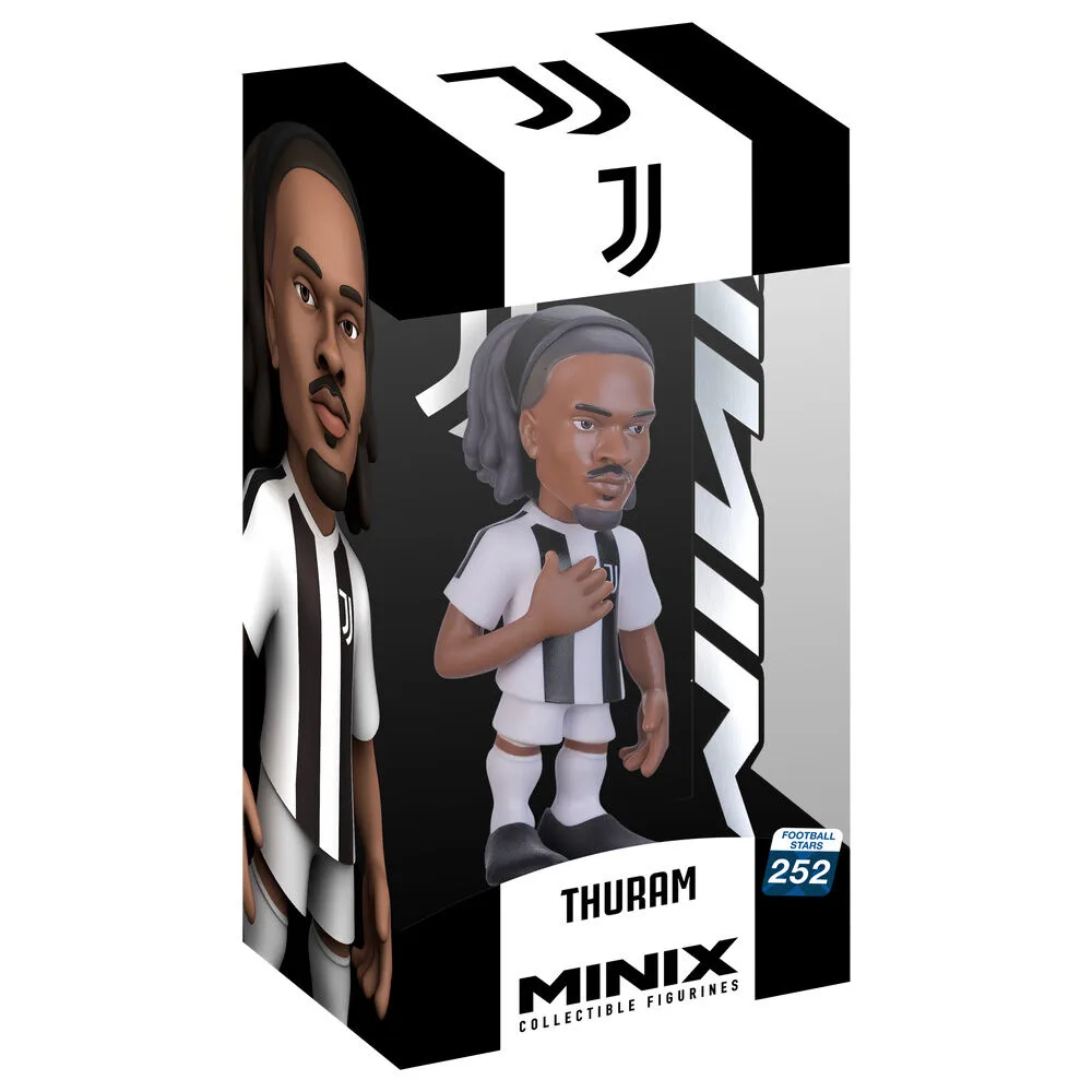 Reúne mais um craque na tua coleção com a figura Minix de Thuram da Juventus